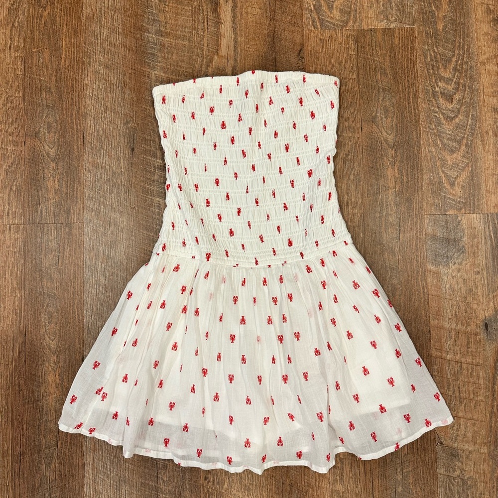 Hollister White Lobster Print Skort Dress - Picture 2 of 4